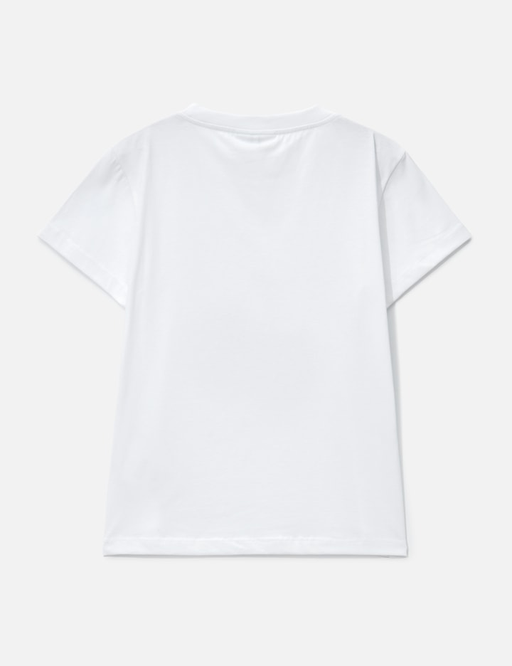 Ganni Baby Fit T-Shirt With Raspberry