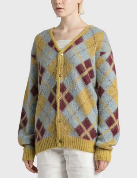 Needles - Argyle Mohair Cardigan | HBX - Globally Curated Fashion 