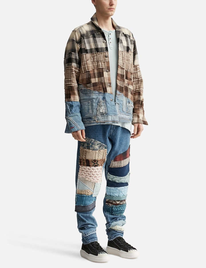 Mixed Plaid Shawl Collar Placeholder Image