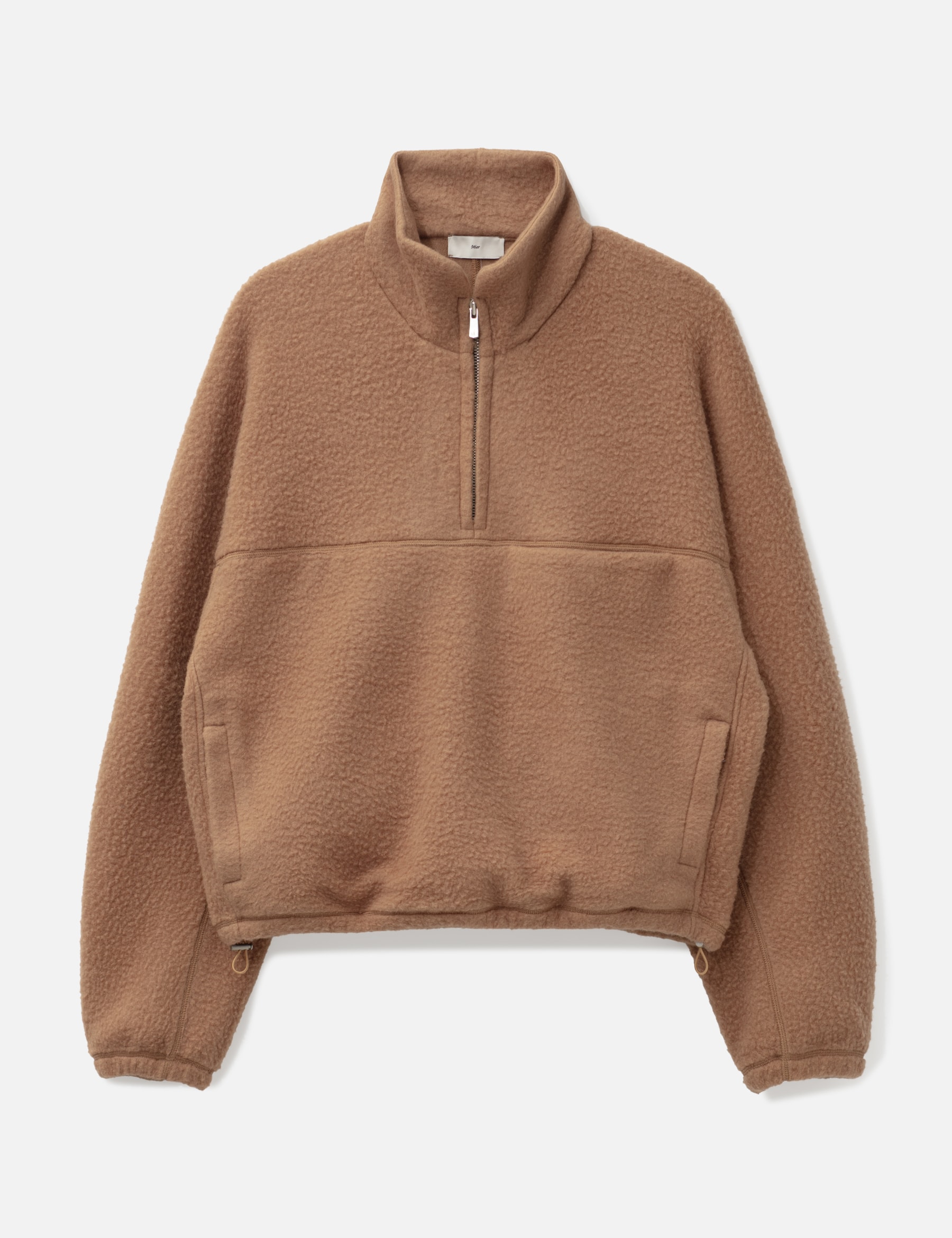 Wool-Blend Quarter-Zip Fleece Pullover view 16