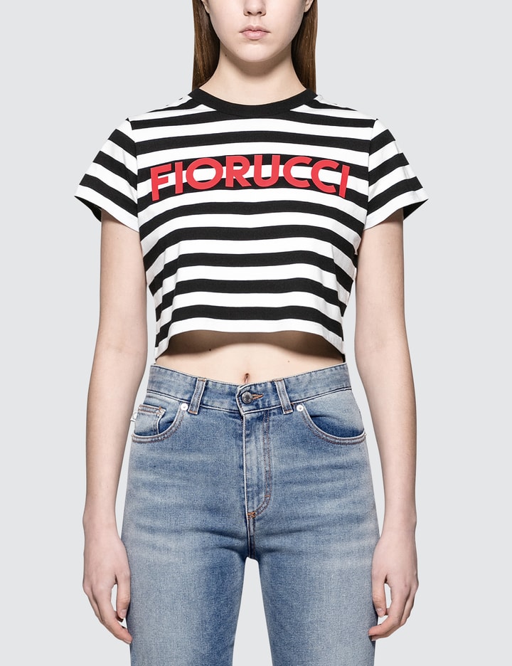 Super Cropped Stripe T-Shirt Placeholder Image