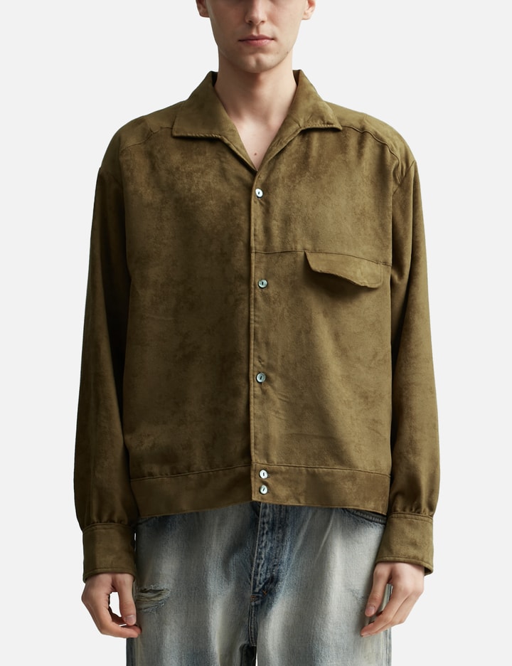 VEGAN SUEDE SHIRT JACKET Placeholder Image