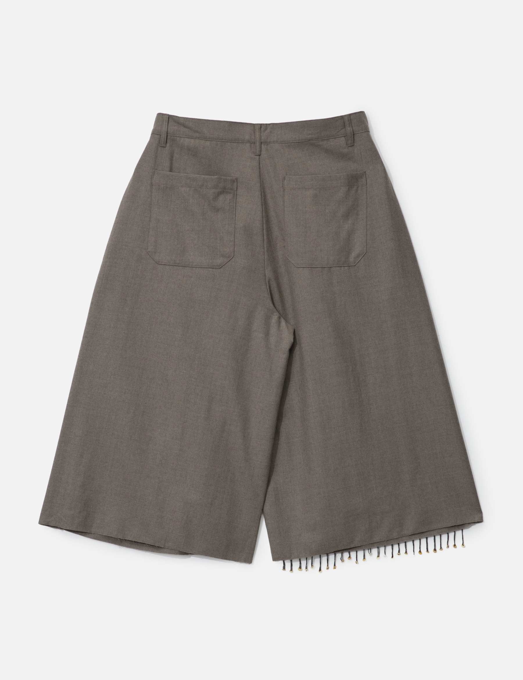 Gray Shortened Wide Leg Trouser view 20