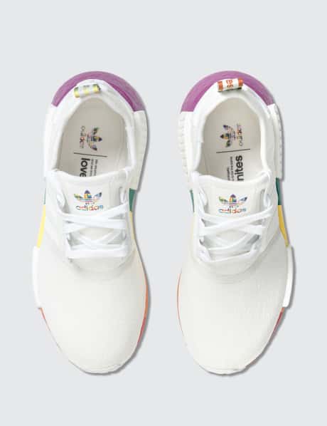 adidas gazelle silver green womens Adidas Originals Men NMD R1 Boost White HQ4451 – Solestop.com