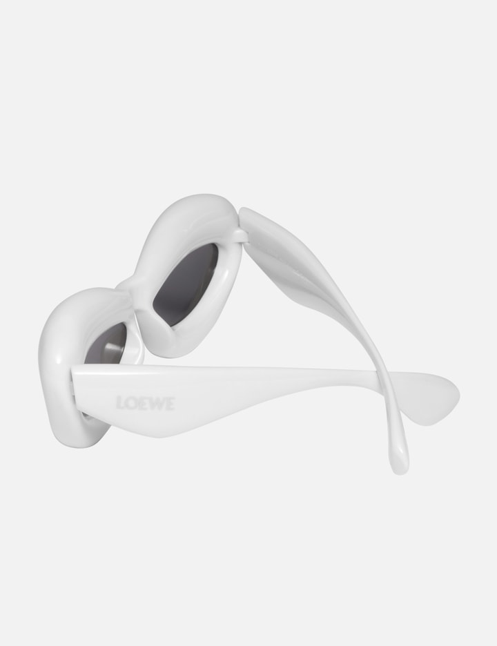 Shop Loewe Inflated Cat Eye Sunglasses In Grey