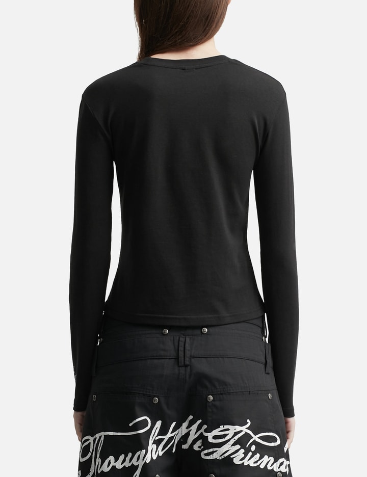 Wing Lettering Long Sleeve Top Black Placeholder Image