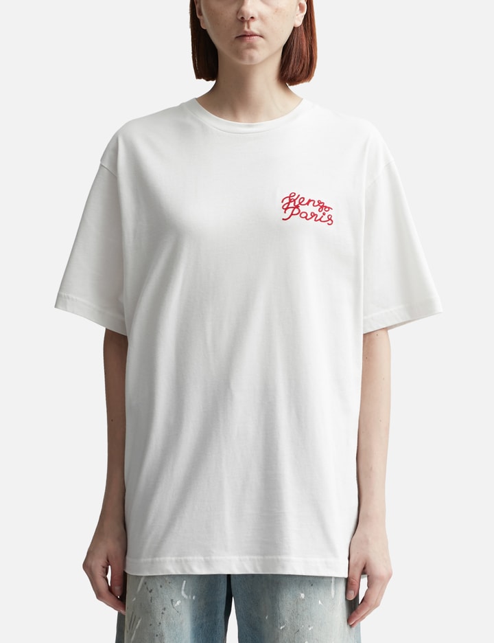 'KENZO HEART' OVERSIZED EMBROIDERED T-SHIRT Placeholder Image