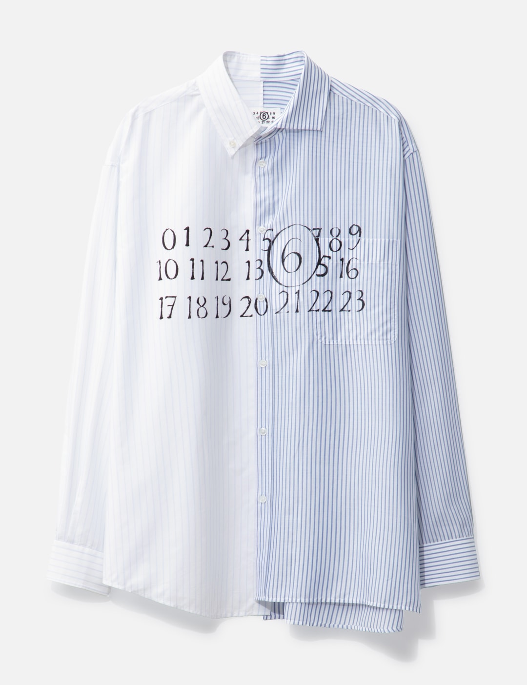 MM6 Maison Margiela - Numeric Asymmetric Shirt | HBX