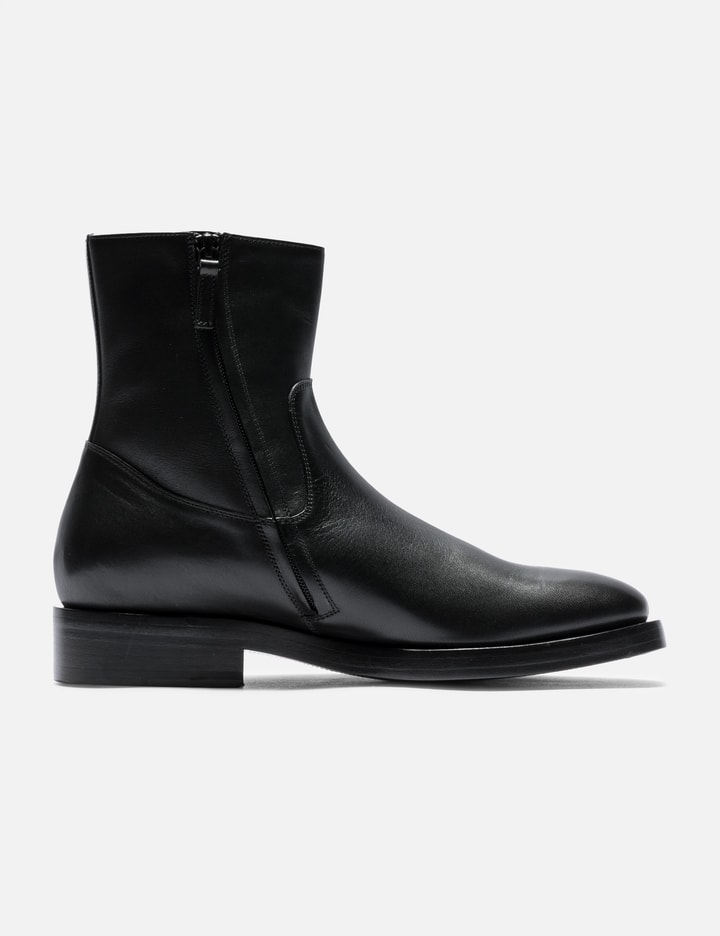 Balenciaga Leather Zipper Boots