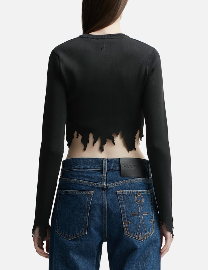 Lasercut Long Sleeves Crop Top Placeholder Image