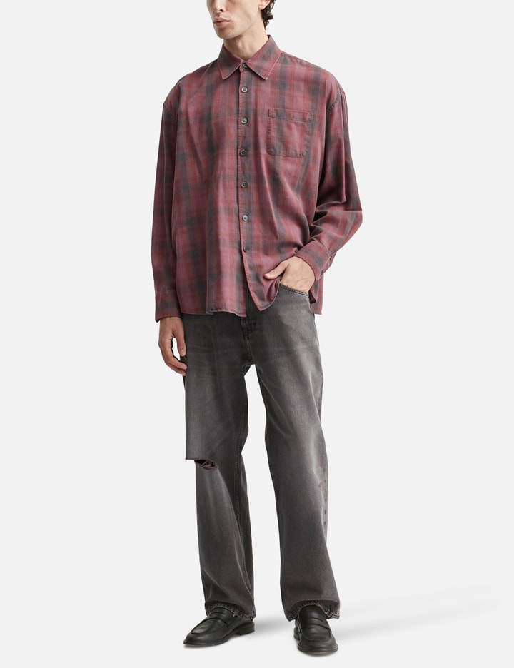Our Legacy Straight Leg Distressed Five-pocket Jeans In Brown