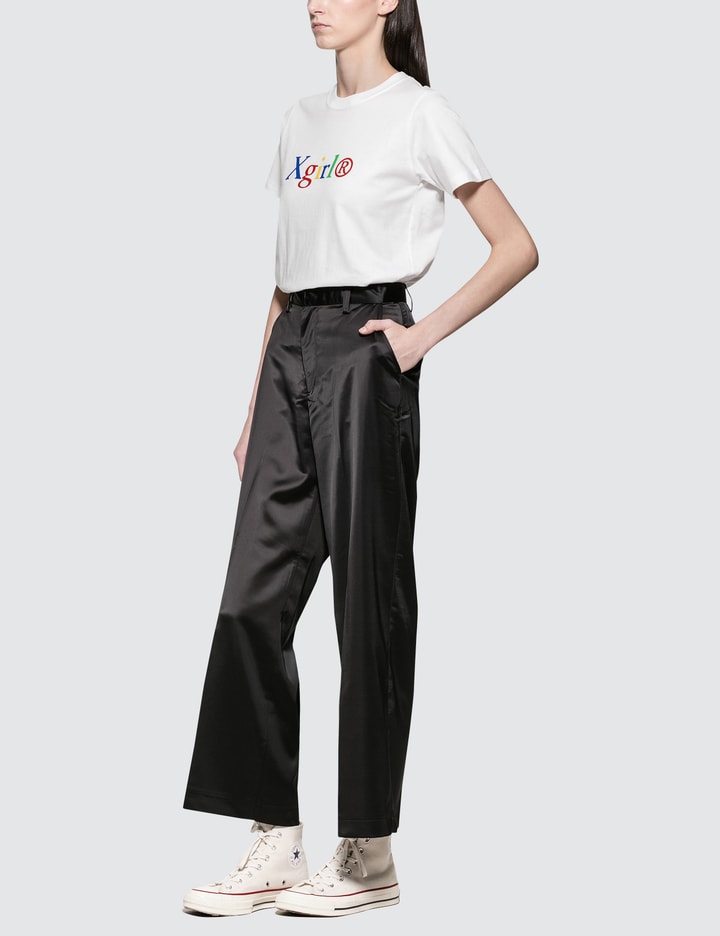 Satin Stretch Wide Leg Pants Placeholder Image