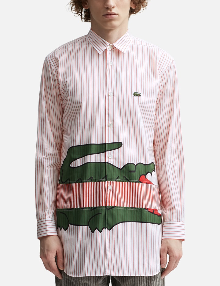 Comme Des Garcons Shirt X Lacoste Striped Shirt Placeholder Image
