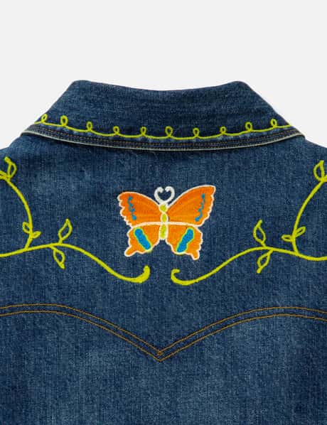 Papillon Embroidery Jean Jacket - 12oz Denim view 18