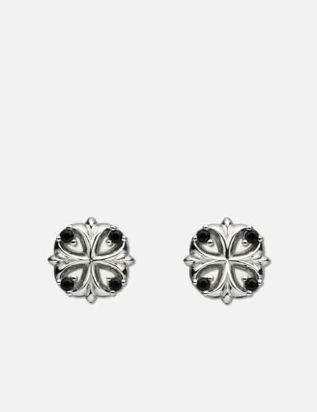 MIDNIGHTFACTORY Maltese Cross Stud Earrings