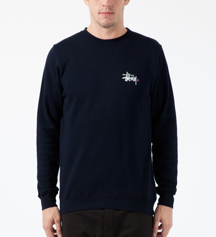 Navy Basic Logo Crewneck Sweater Placeholder Image