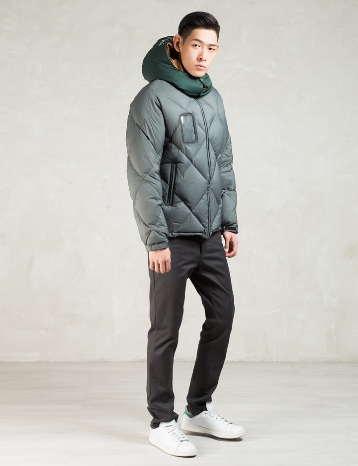 Charcoal Hooded Down Jacket Placeholder Image