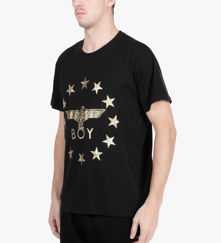 Black/Gold Boy Globe Star T-Shirt Placeholder Image