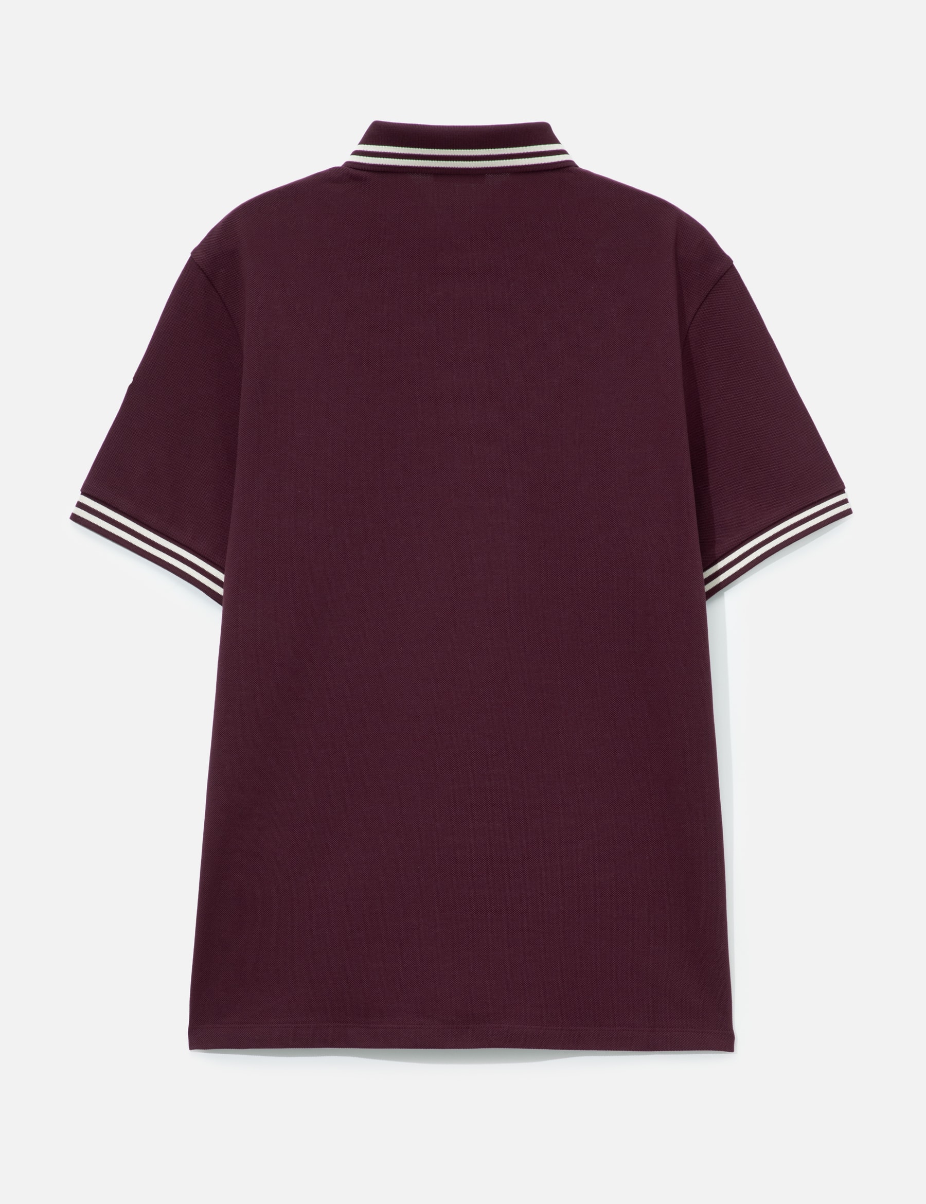Striped Trim Cotton Piquet Polo Shirt view 17