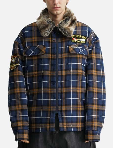 Fur Flannel Shirts Jacket view 18