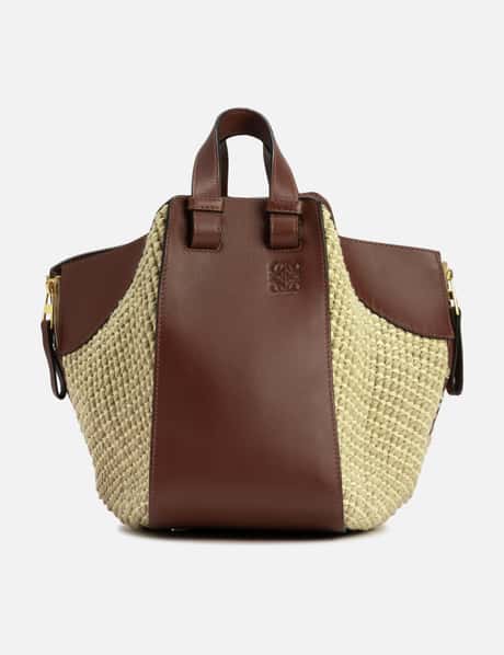 Loewe Small Raffia Hammock Bag
