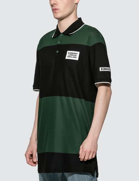 Burberry - Monogram Stripe Print Cotton Piqué Polo Shirt  HBX - Globally  Curated Fashion and Lifestyle by Hypebeast