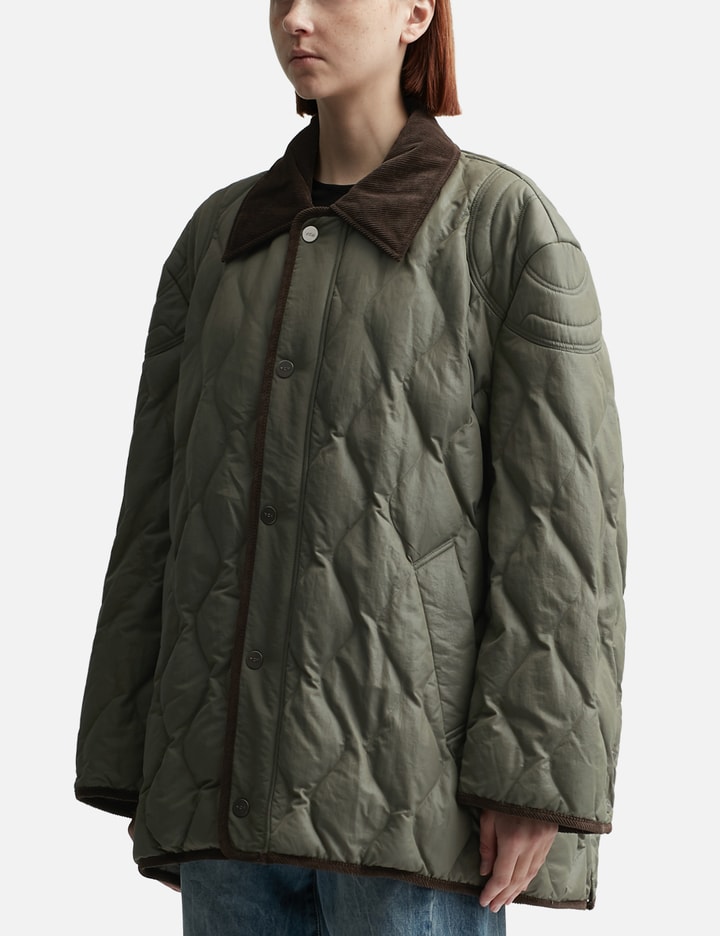 COLLAR QUILTED JACKET Placeholder Image