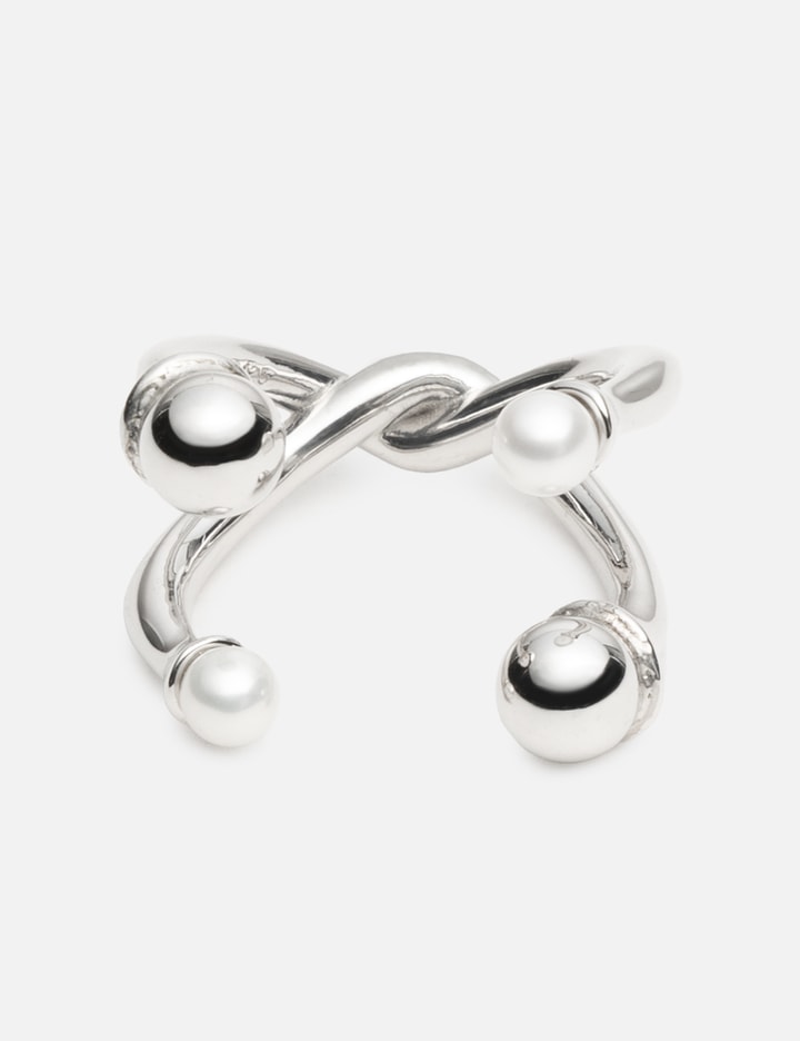 Cold White And Silver Quadruple Open Ring Placeholder Image