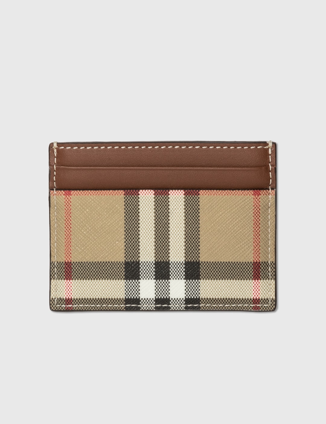 Vintage Check and Leather Card Case Placeholder Image