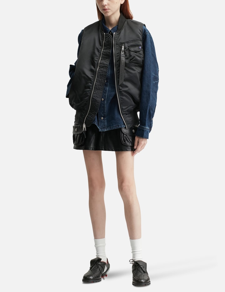 Alpha Industries Ma-1 Base Vest In Black