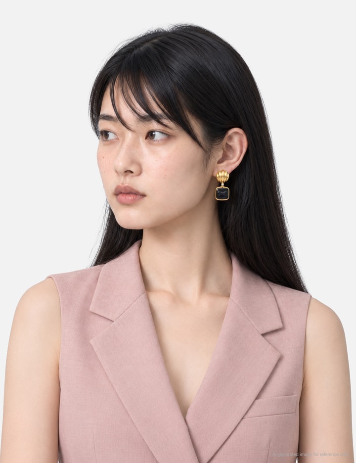 YVMIN SHUSHU/TONG × YVMIN Bow Knot Embossed Earrings