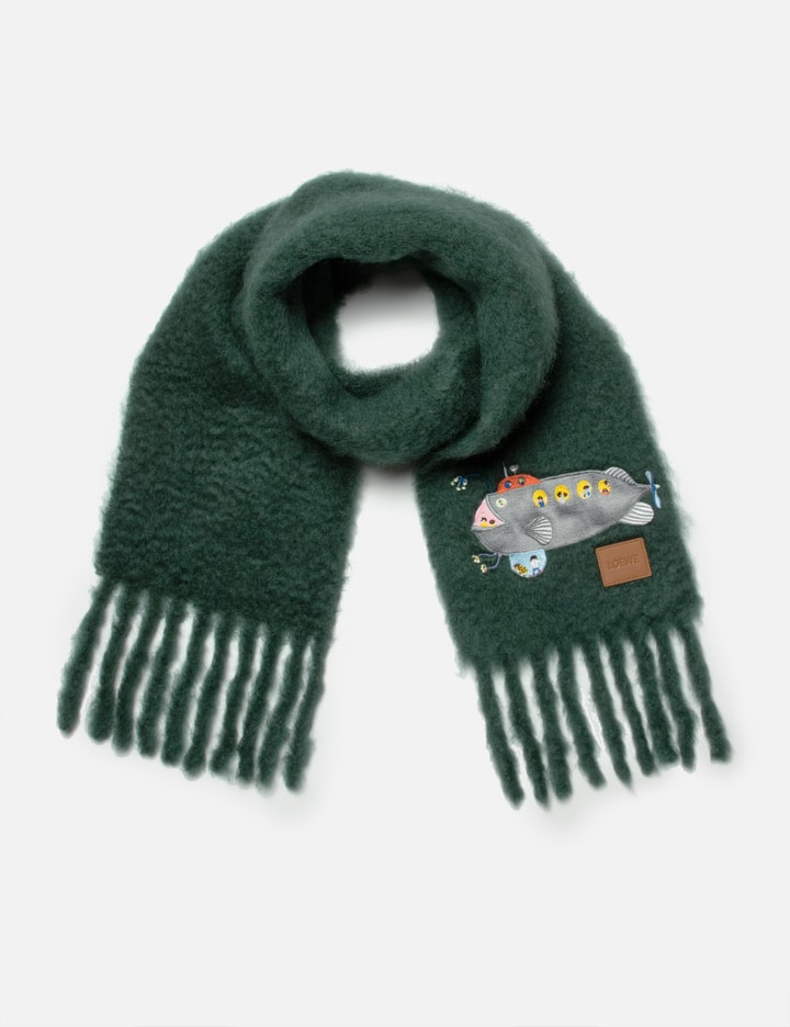 Loewe Submarine Scarf In Green