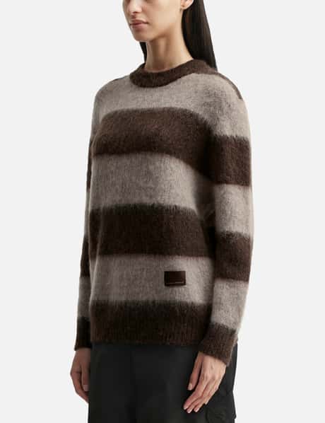 Wool Mohair Striped Knit Sweater view 7