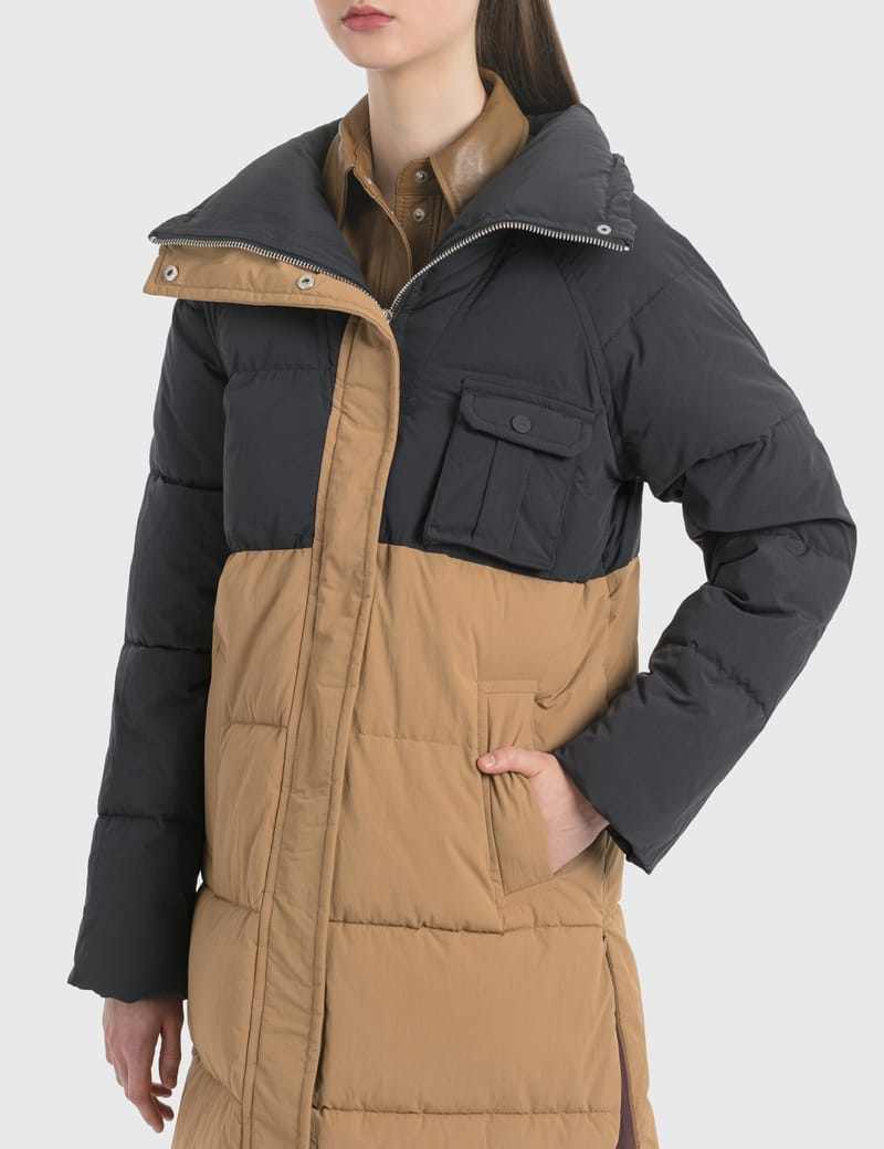 ganni heavy tech puffer coat