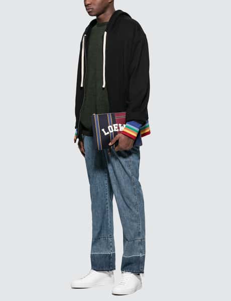 Loewe - Rainbow Rib Zip Hoodie | HBX - Globally Curated Fashion 