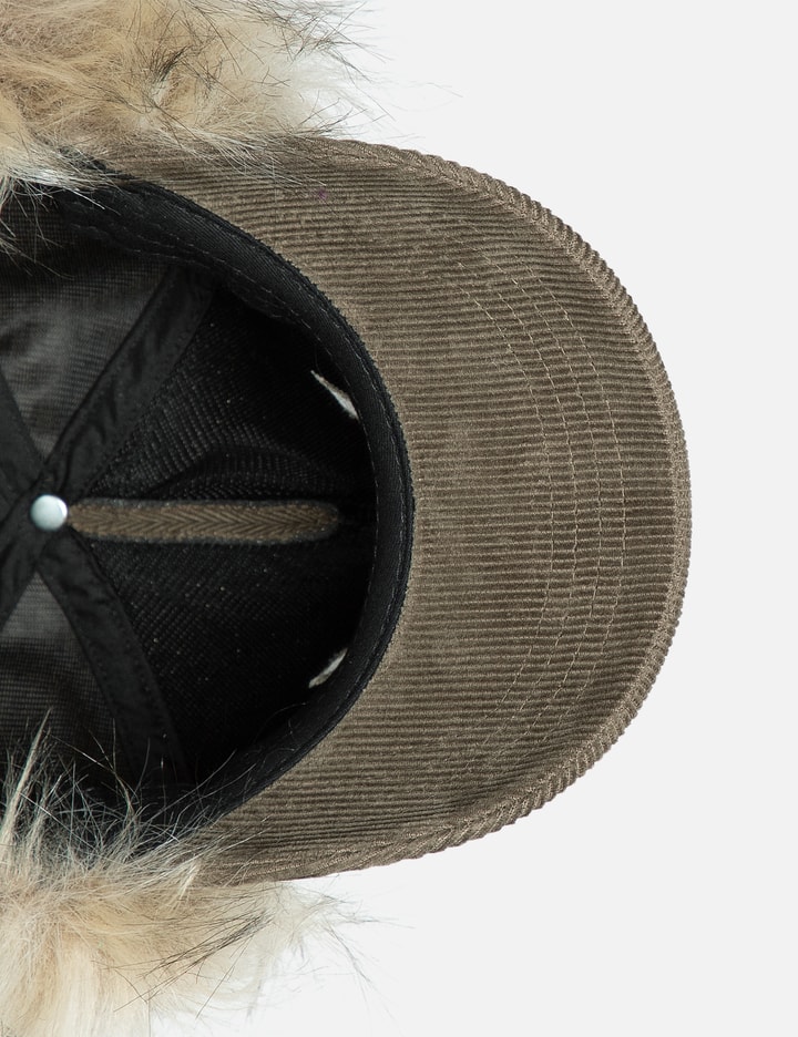 Faux Fur Corduroy Earflap Cap Placeholder Image
