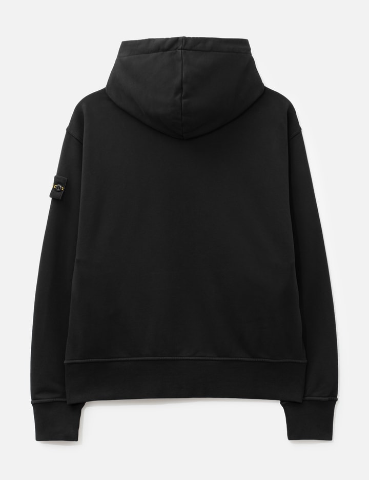 Stone Island Organic Cotton Fleece Zip-Up Hooded Sweatshirt