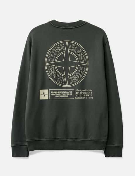 Cotton Fleece 'Industrial Four' Print Sweatshirt view 9