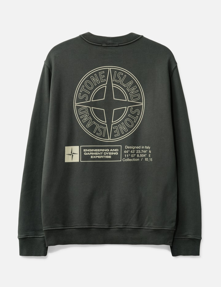 Cotton Fleece 'Industrial Four' Print Sweatshirt Placeholder Image