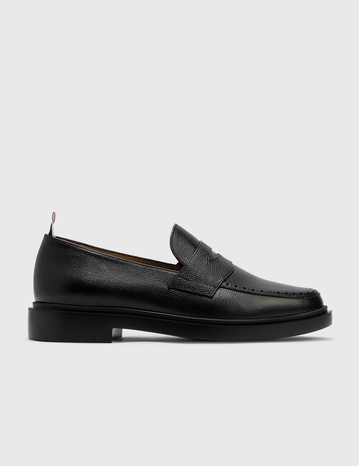 Thom Browne - Black Pebbled Penny Loafer | HBX display picture 2