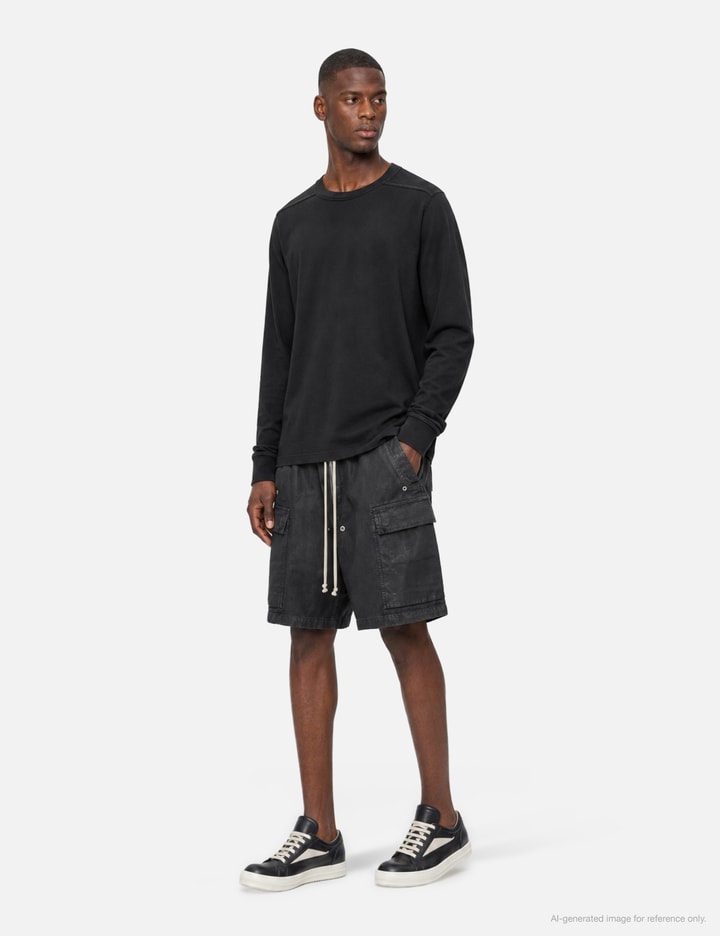 Rick Owens Drkshdw Waxed Cargobela Shorts