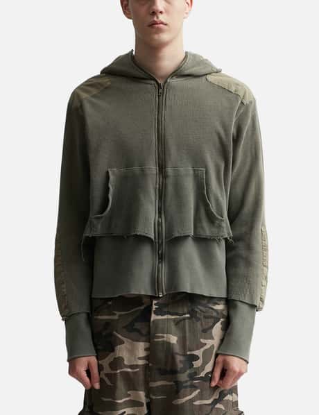 PROJECT G/R - Gimp Waffle Thermal Zip Hoodie | HBX - Globally 