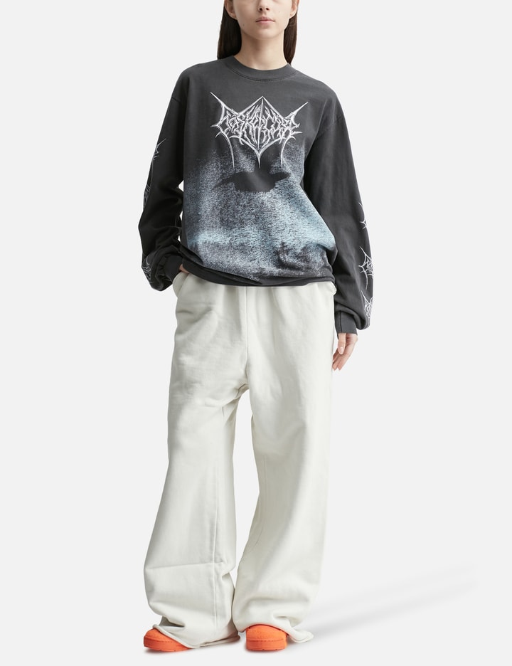 Basketcase Crow Long Sleeve In Gray