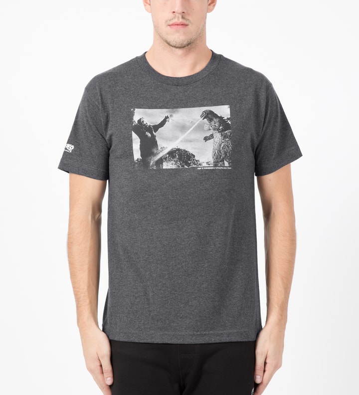 HUF x THRASHER Charcoal Heather Attack T-Shirt Placeholder Image