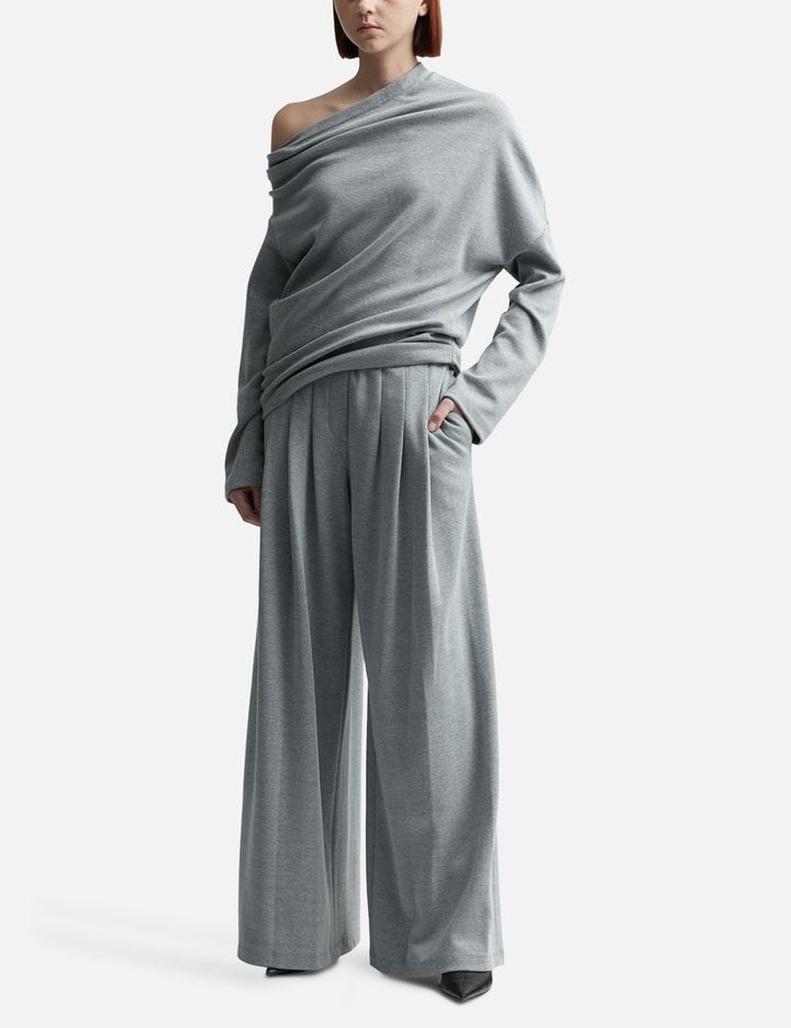 HIGH-WAISTED STRAIGHT-LEG TROUSERS Placeholder Image