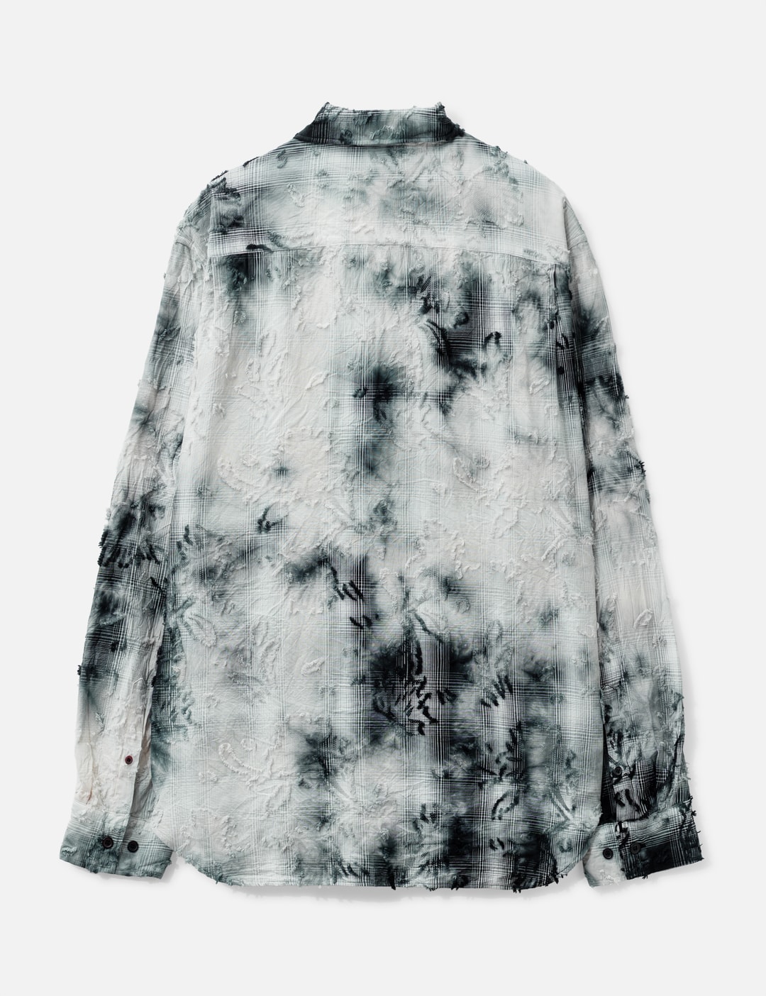 Tie-Dye Check Regular Shirt view 9