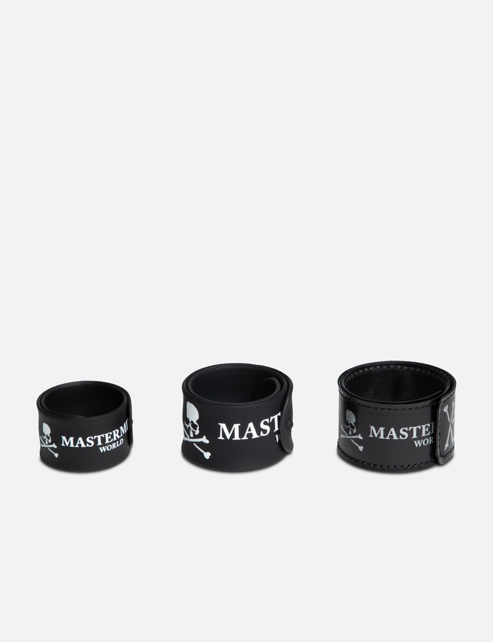 Mastermind Japan Leather Bracelet In Black