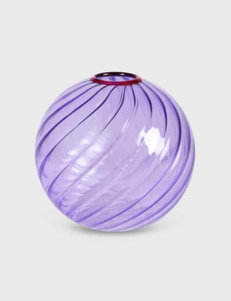 &klevering Purple Spiral Vase