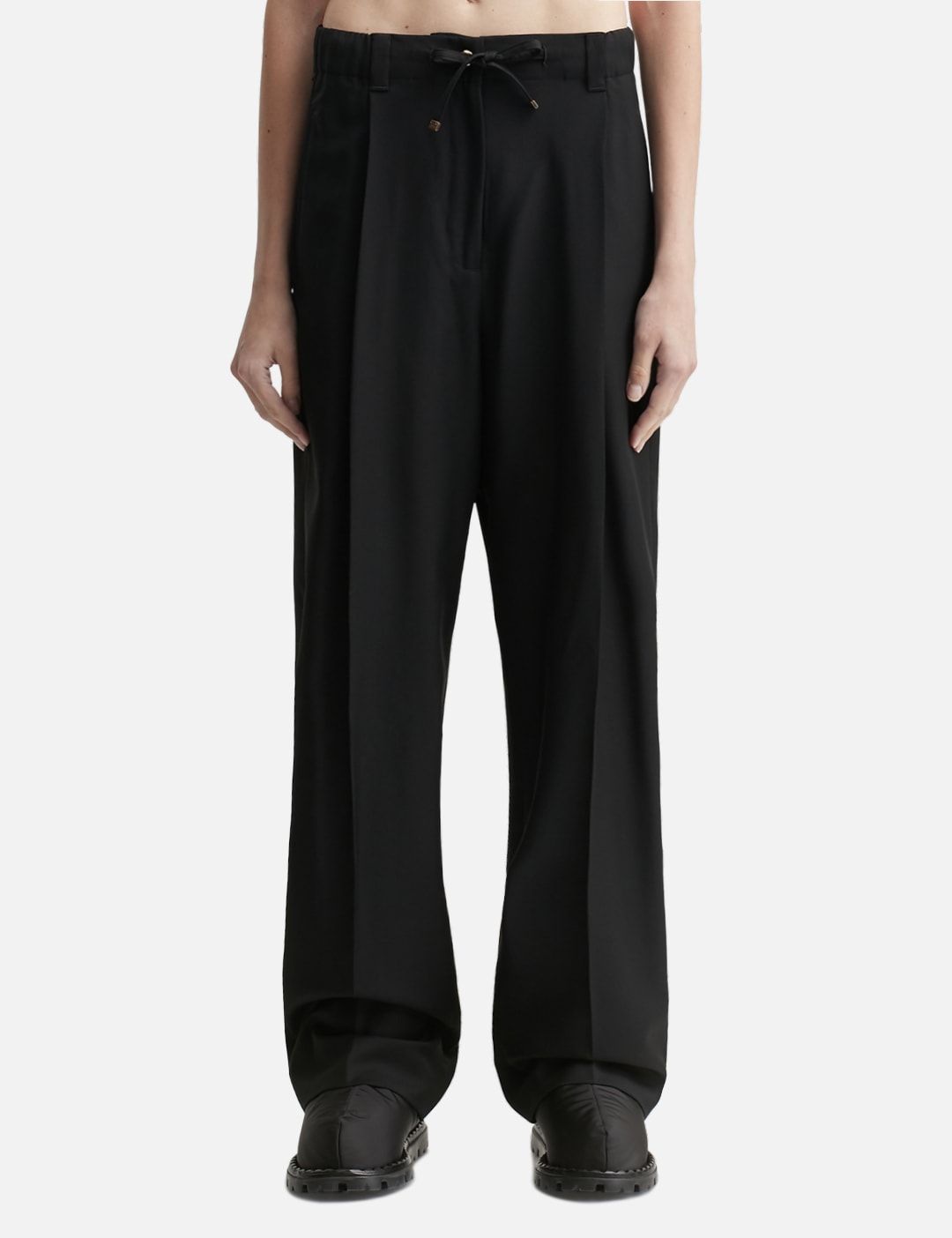 Wool Gabardine Tailored Trousers view 6