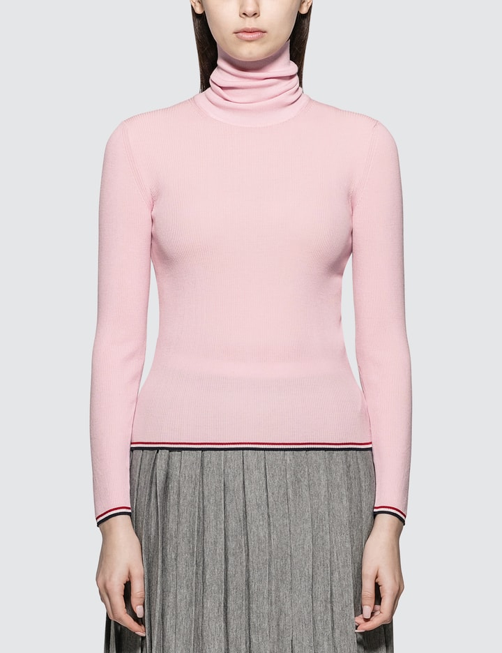 Rib Stitch Turtle Neck Pullover Placeholder Image